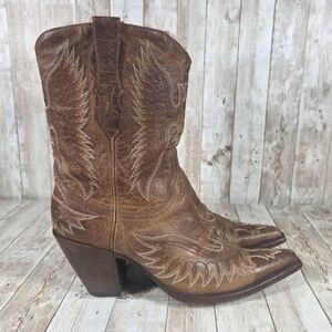 Vintage white label Old Gringo eagle boots
